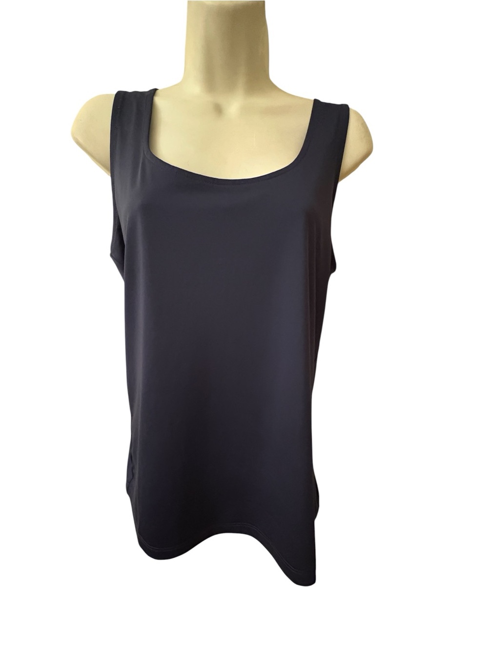 Ann Taylor Navy Scoop Neck Tank